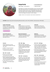 Serge Kurlat' CV